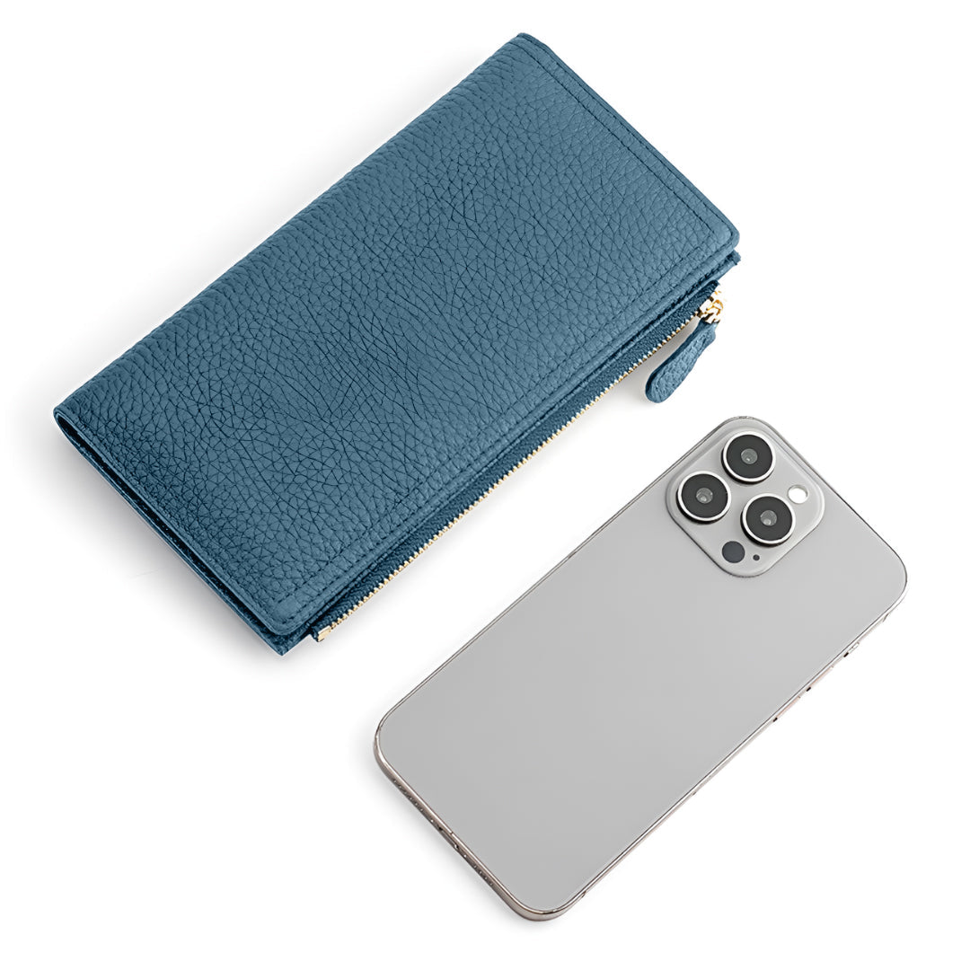 Black Pebble Slim Wallet – FIORENE