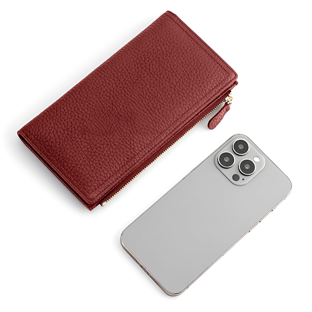 Black Pebble Slim Wallet – FIORENE