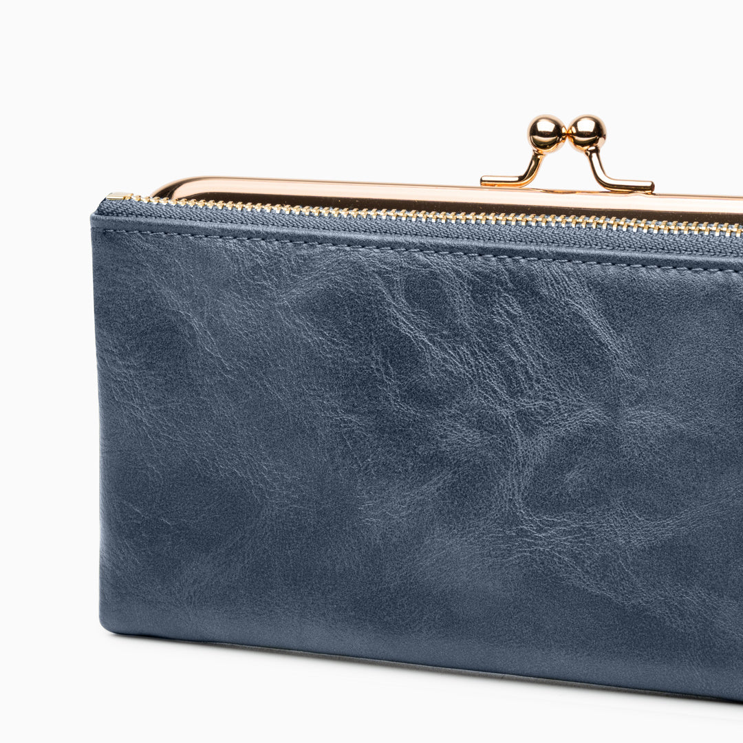 Velvet Noir Kisslock Wallet – FIORENE