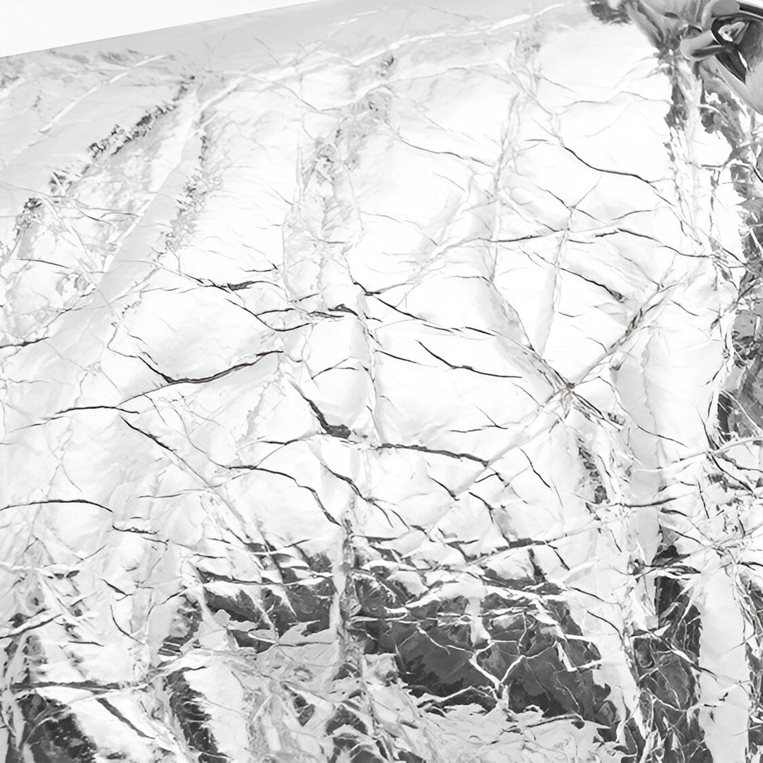 Silver Gleam Chain Clutch – FIORENE