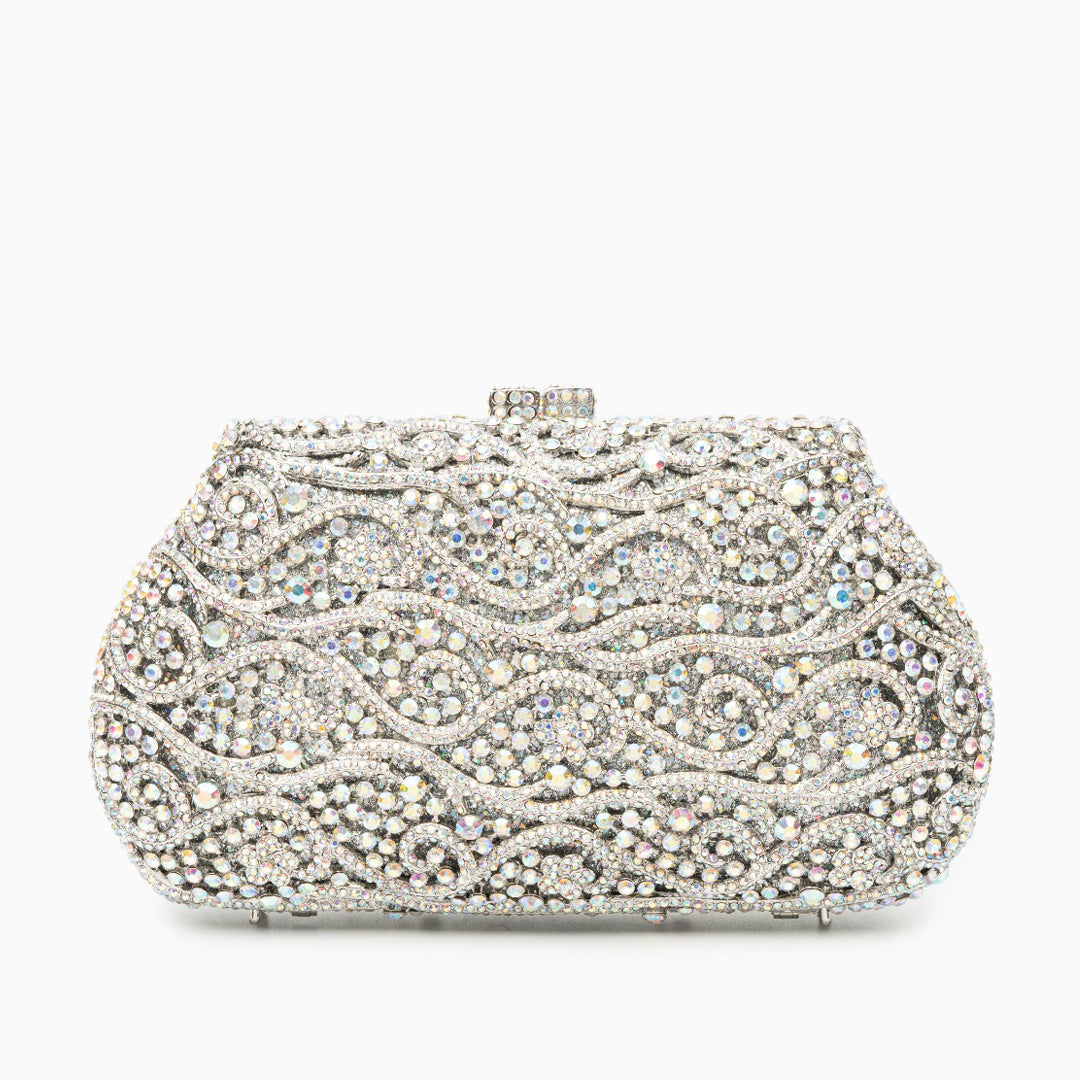 Juliet Crystal Wave Clutch – FIORENE