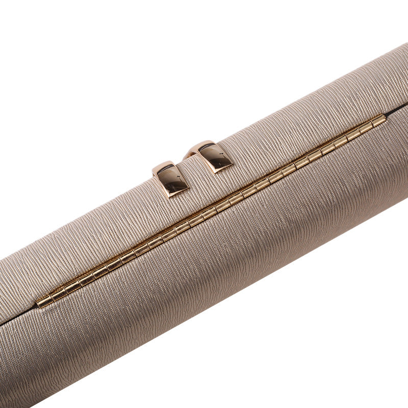 Champagne Satin Ribbon Clutch – FIORENE