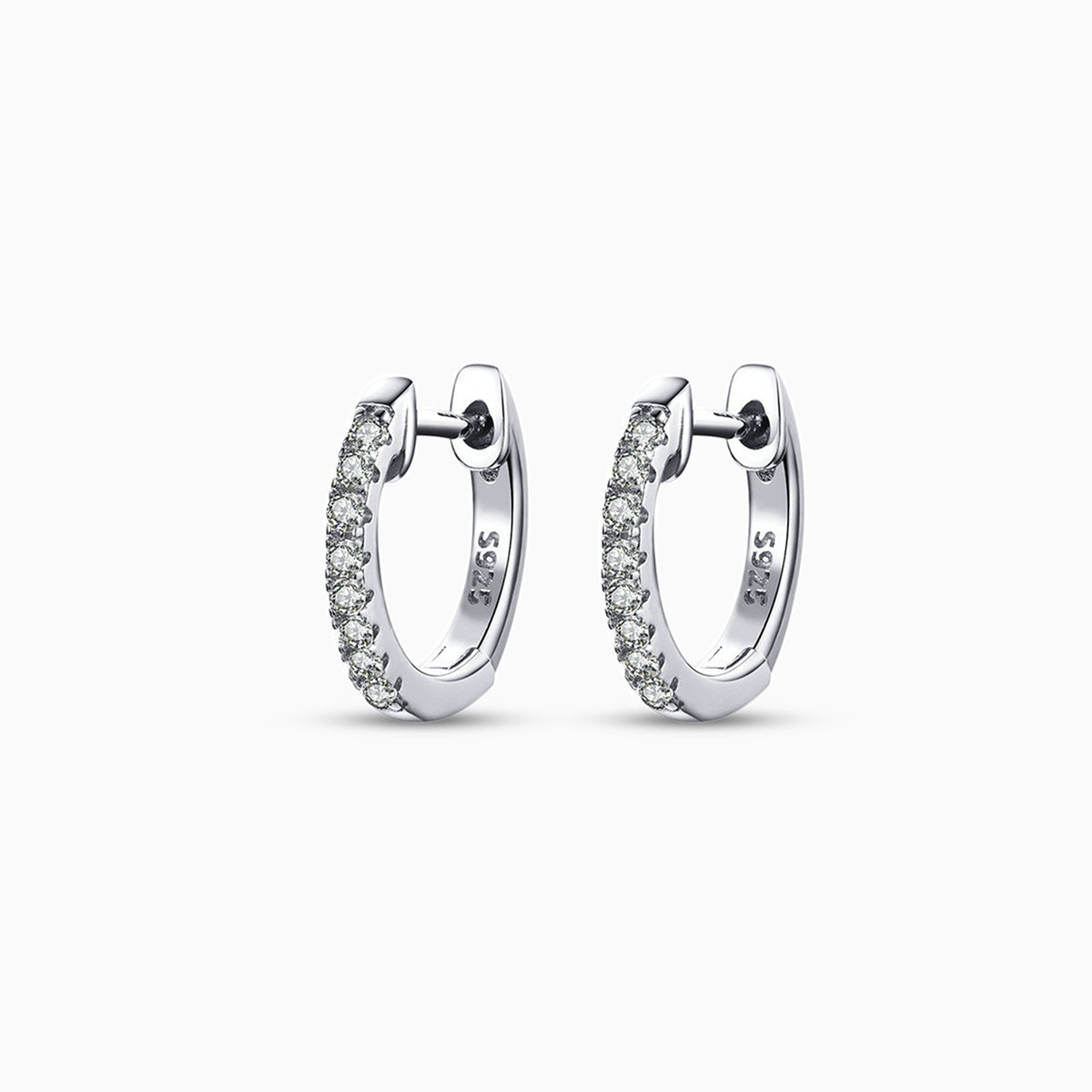 Vittoria Pavé Hoop Earrings - FIORENE