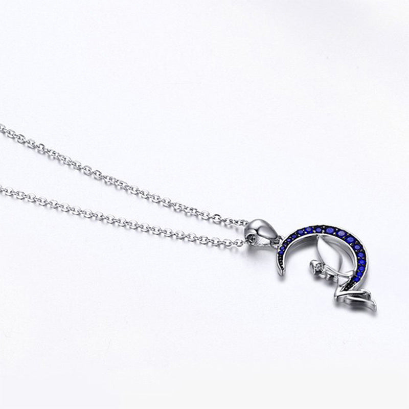 Celestina Fairy Moon Pendant Necklace – FIORENE