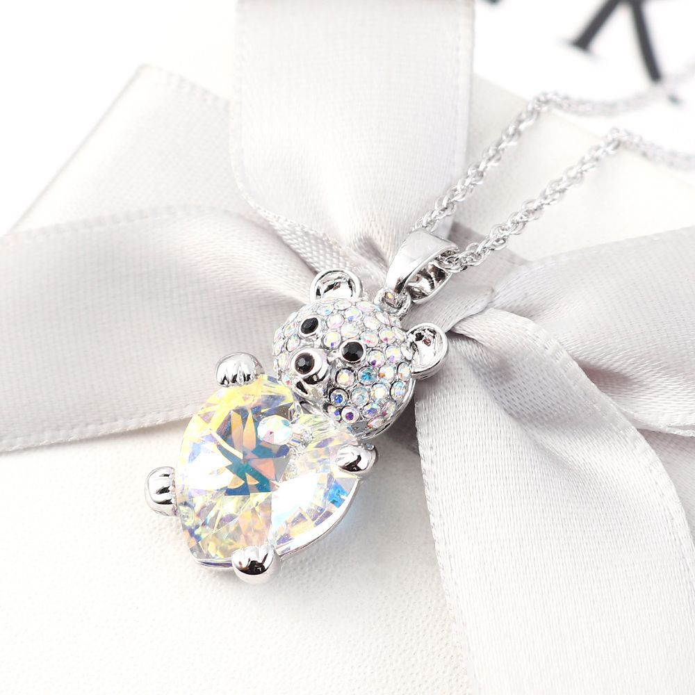 Teddy Love Heart Pendant Necklace - FIORENE