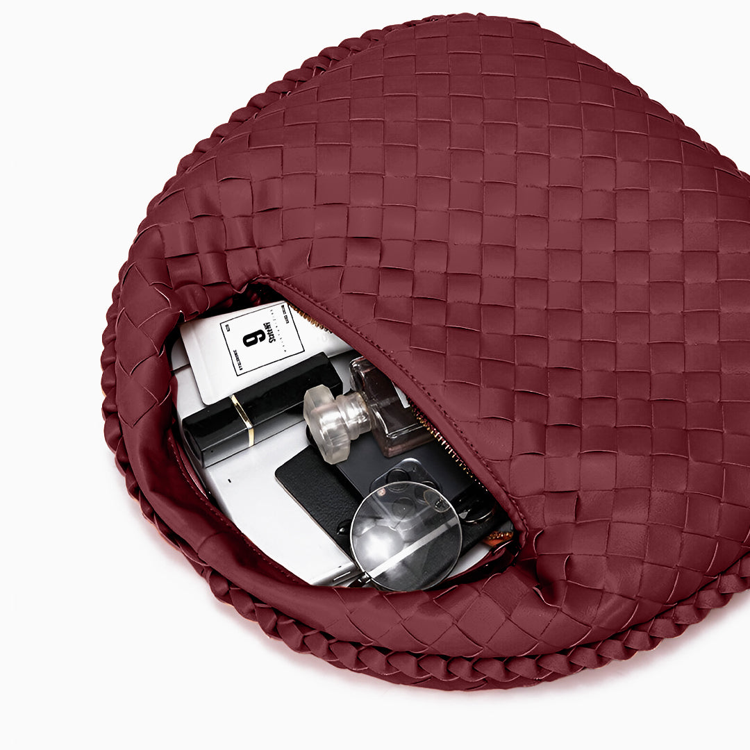 Woven Elegance Shoulder Bag - FIORENE