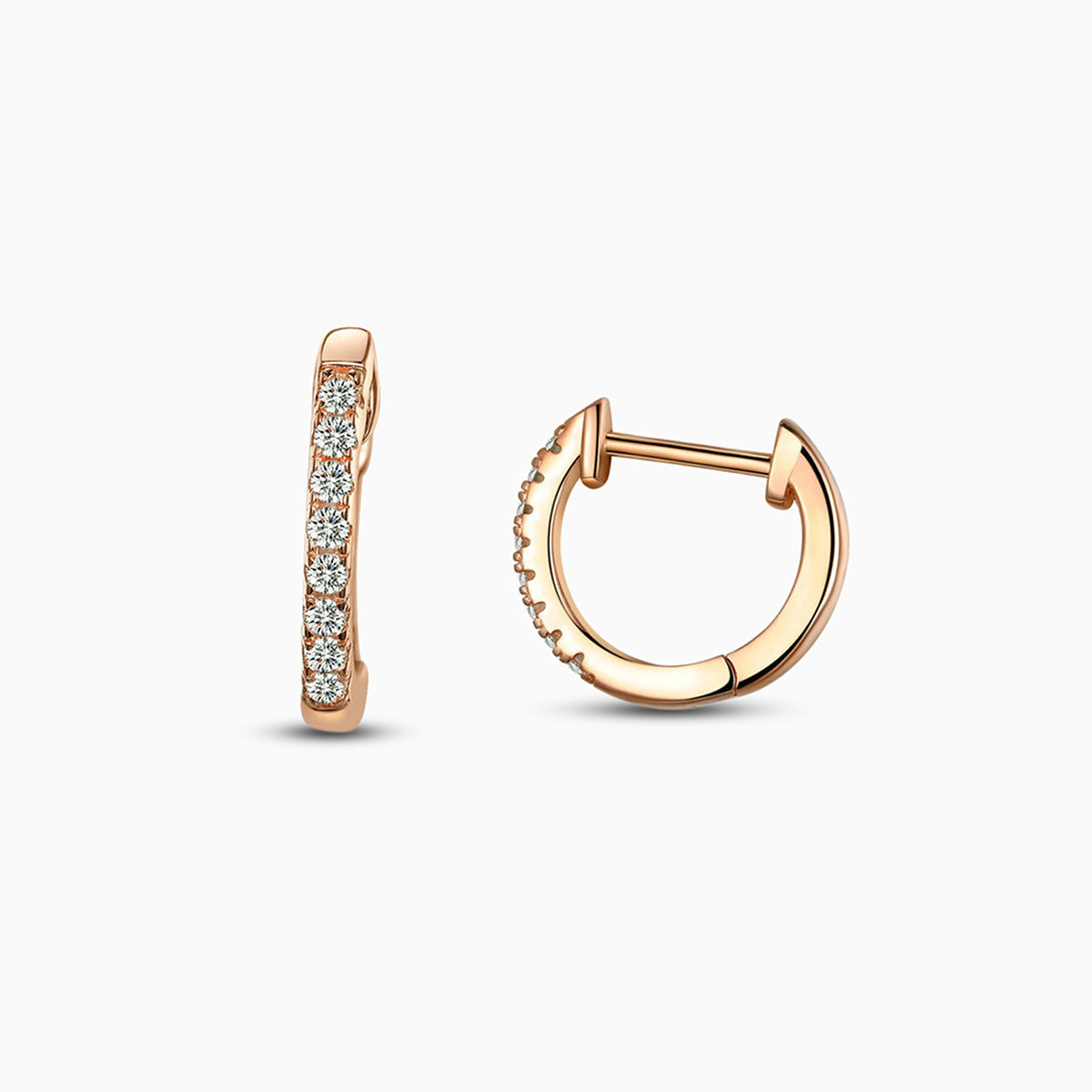 Vittoria Pavé Hoop Earrings - FIORENE
