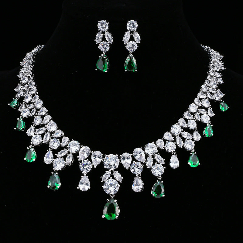 Royal Sapphire Elegance Necklace Set – FIORENE