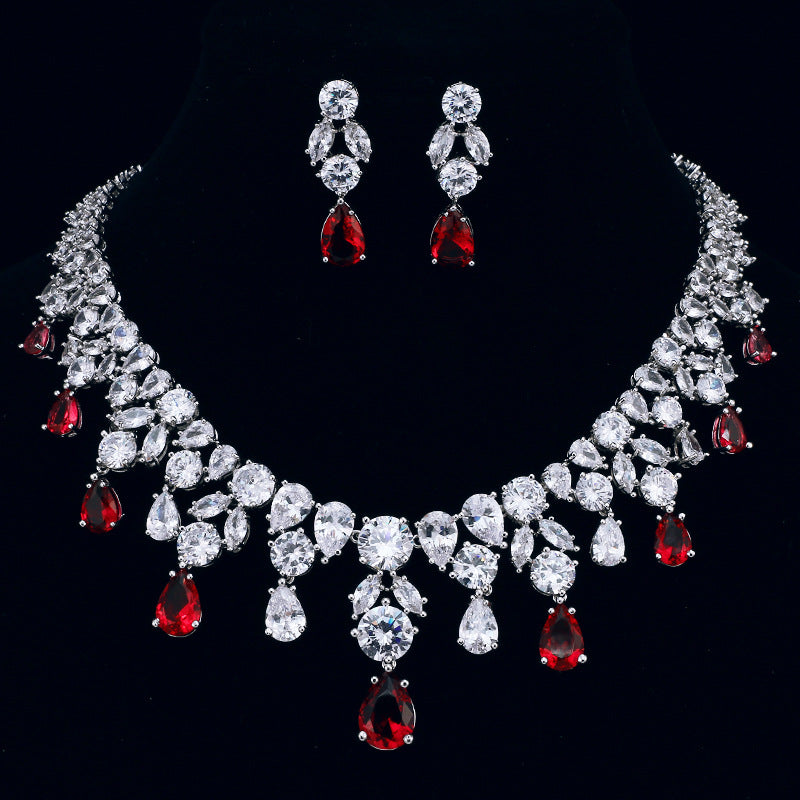 Royal Sapphire Elegance Necklace Set – FIORENE