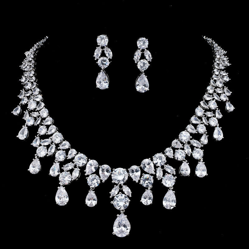 Royal Sapphire Elegance Necklace Set – FIORENE