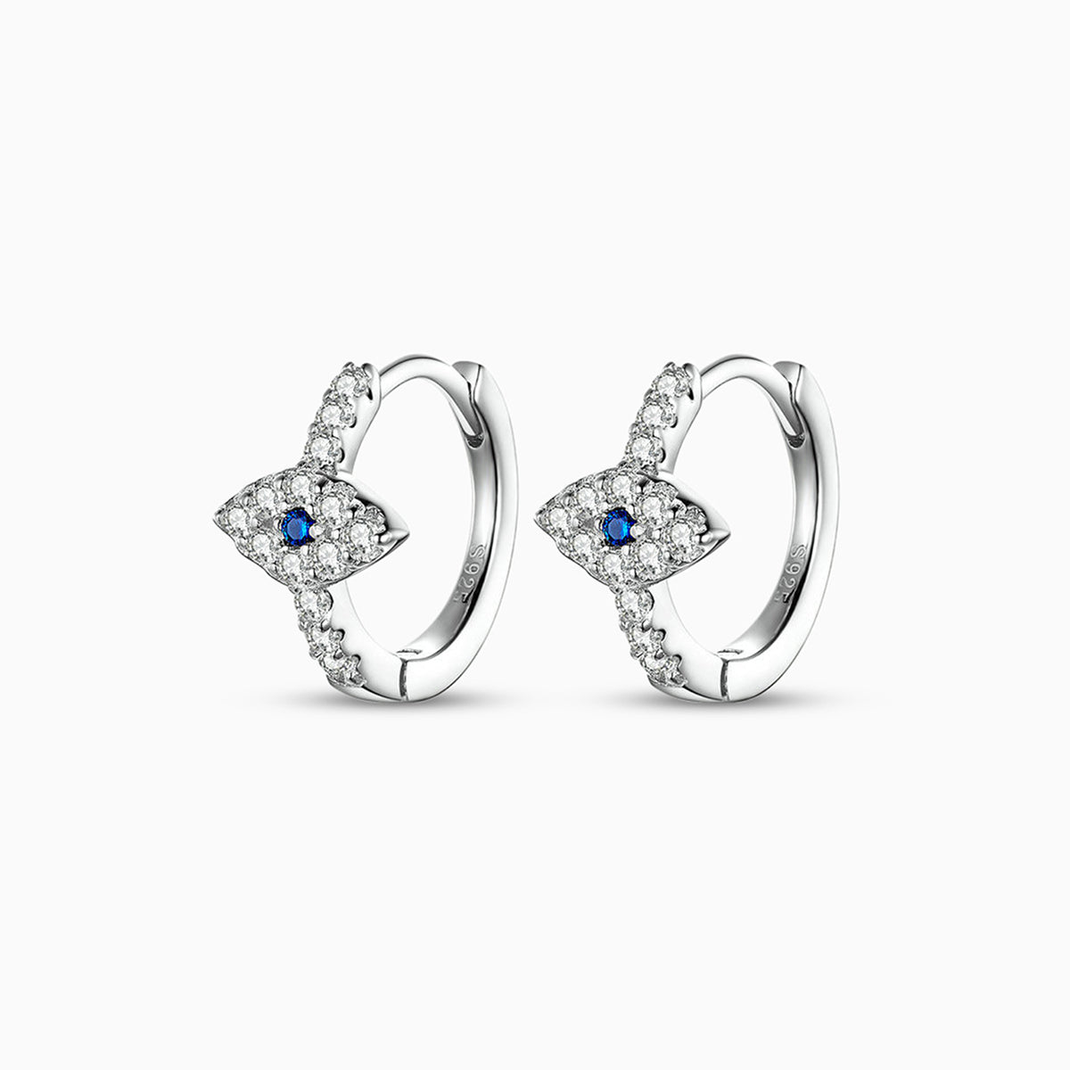 Aegina Evil Eye Huggie Earrings - FIORENE