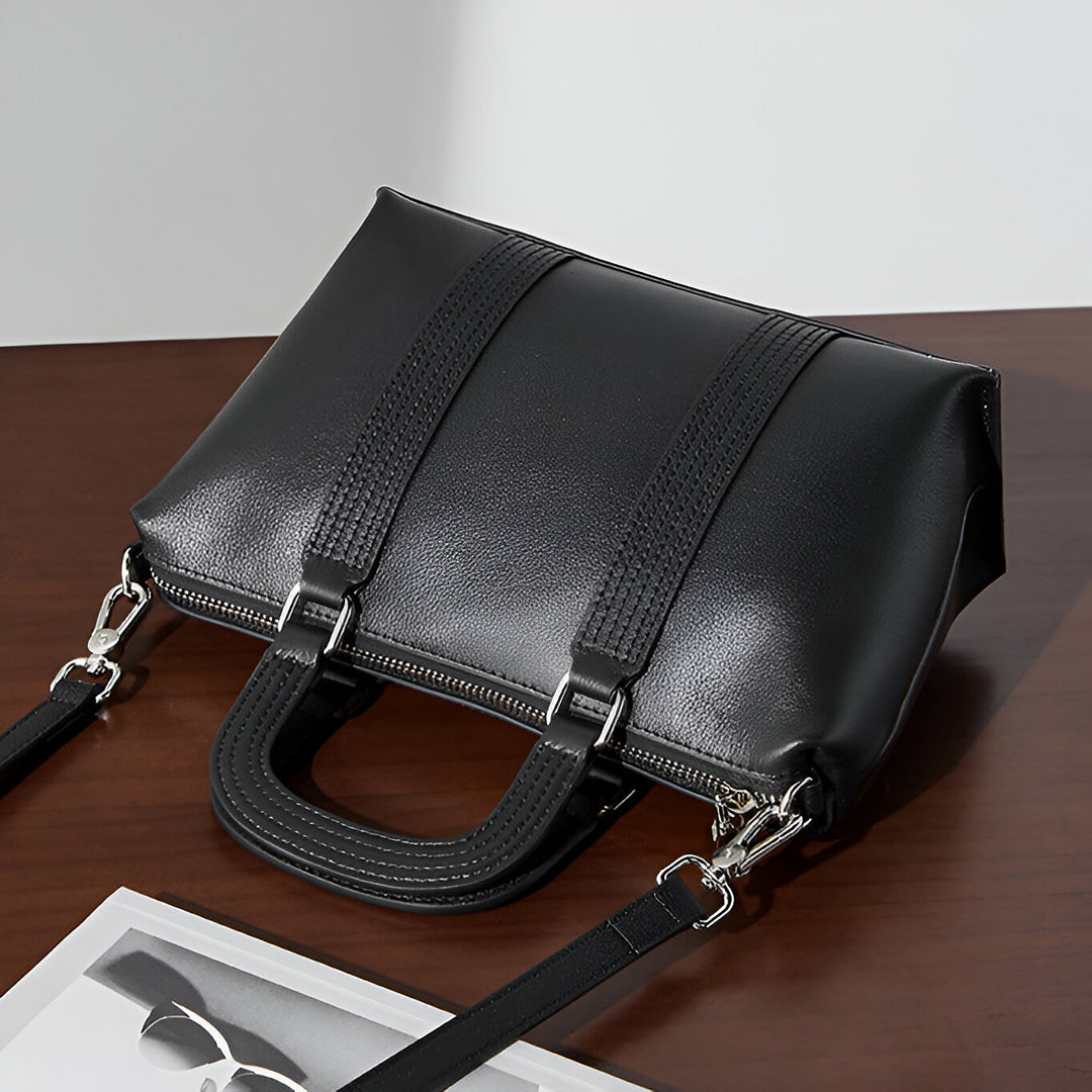 Espresso Stitch Shoulder Bag – FIORENE