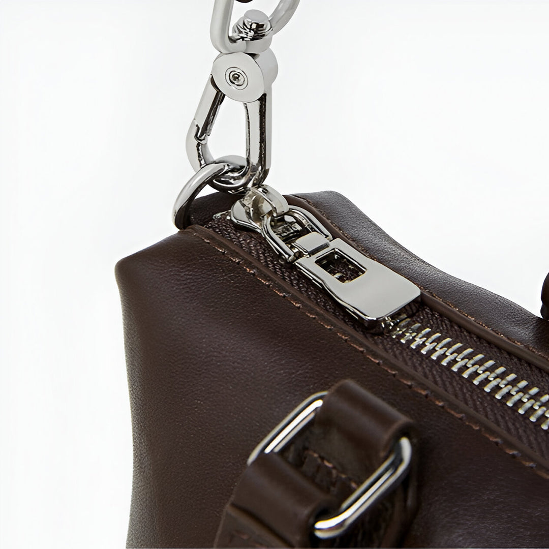 Espresso Stitch Shoulder Bag – FIORENE