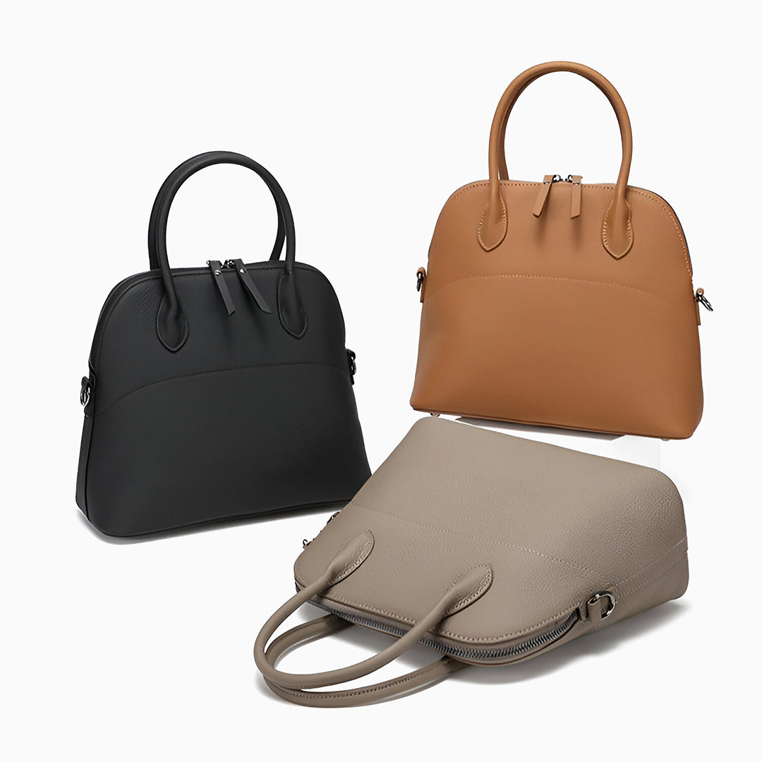 Noir Grace Dome Shoulder Bag – FIORENE