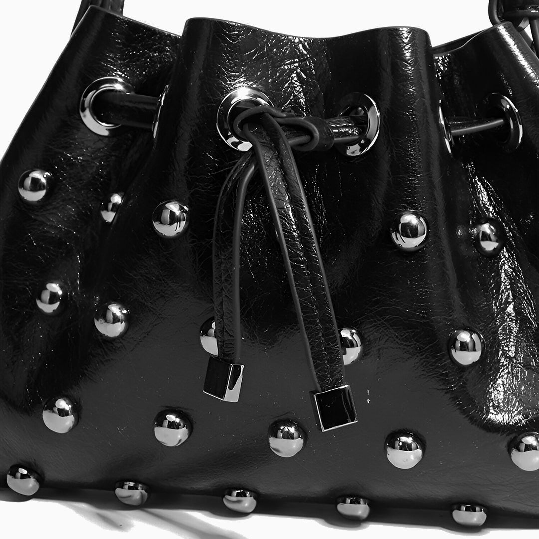 Glam Studded Shoulder Bag - FIORENE