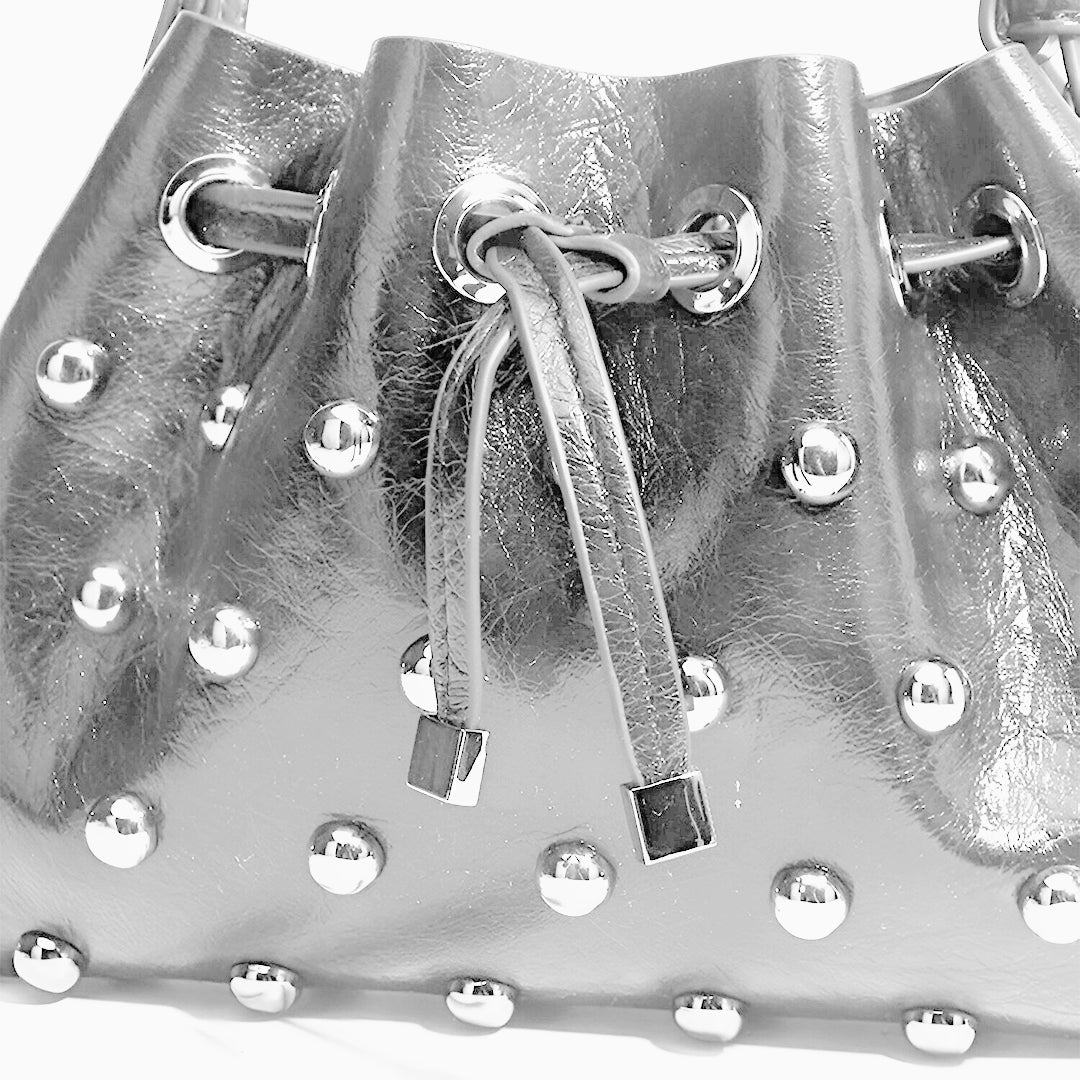 Glam Studded Shoulder Bag - FIORENE