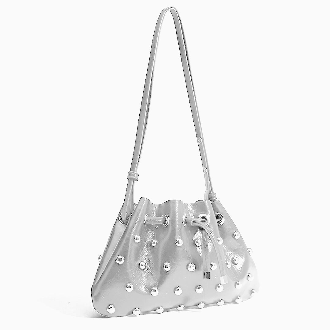 Glam Studded Shoulder Bag - FIORENE