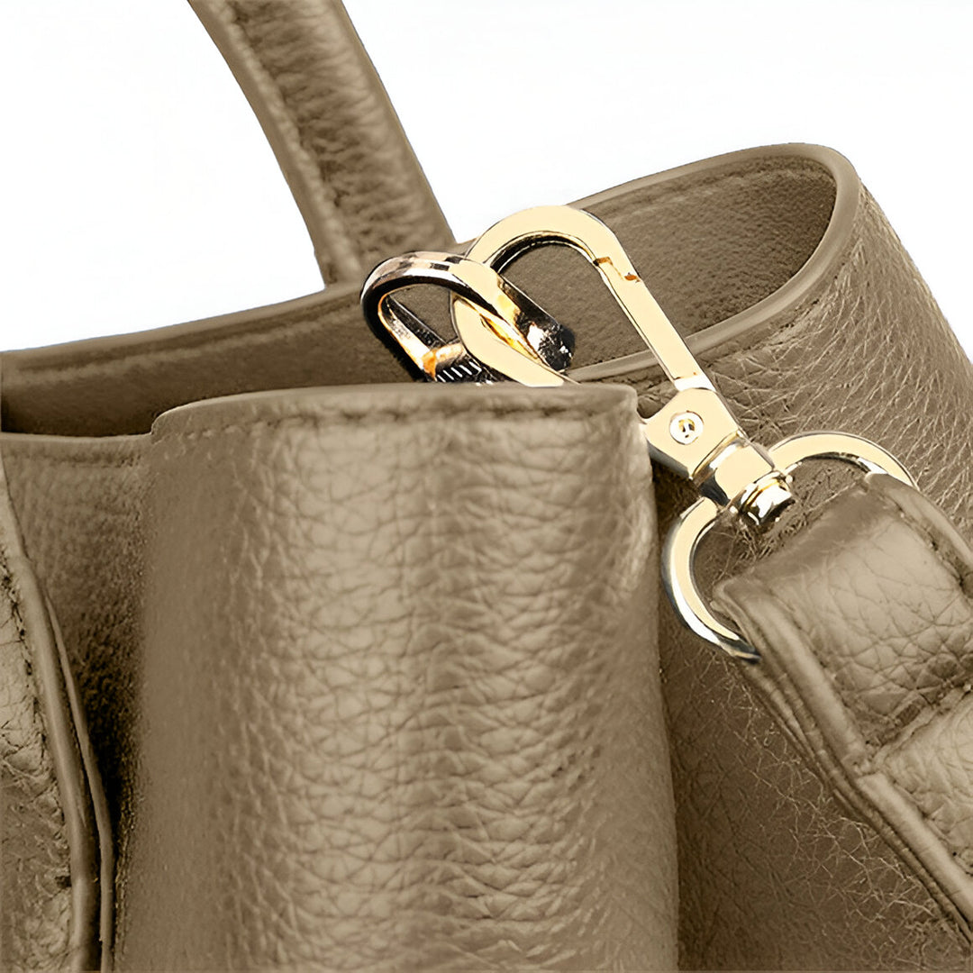 Olive Taupe Curve Shoulder Bag – FIORENE