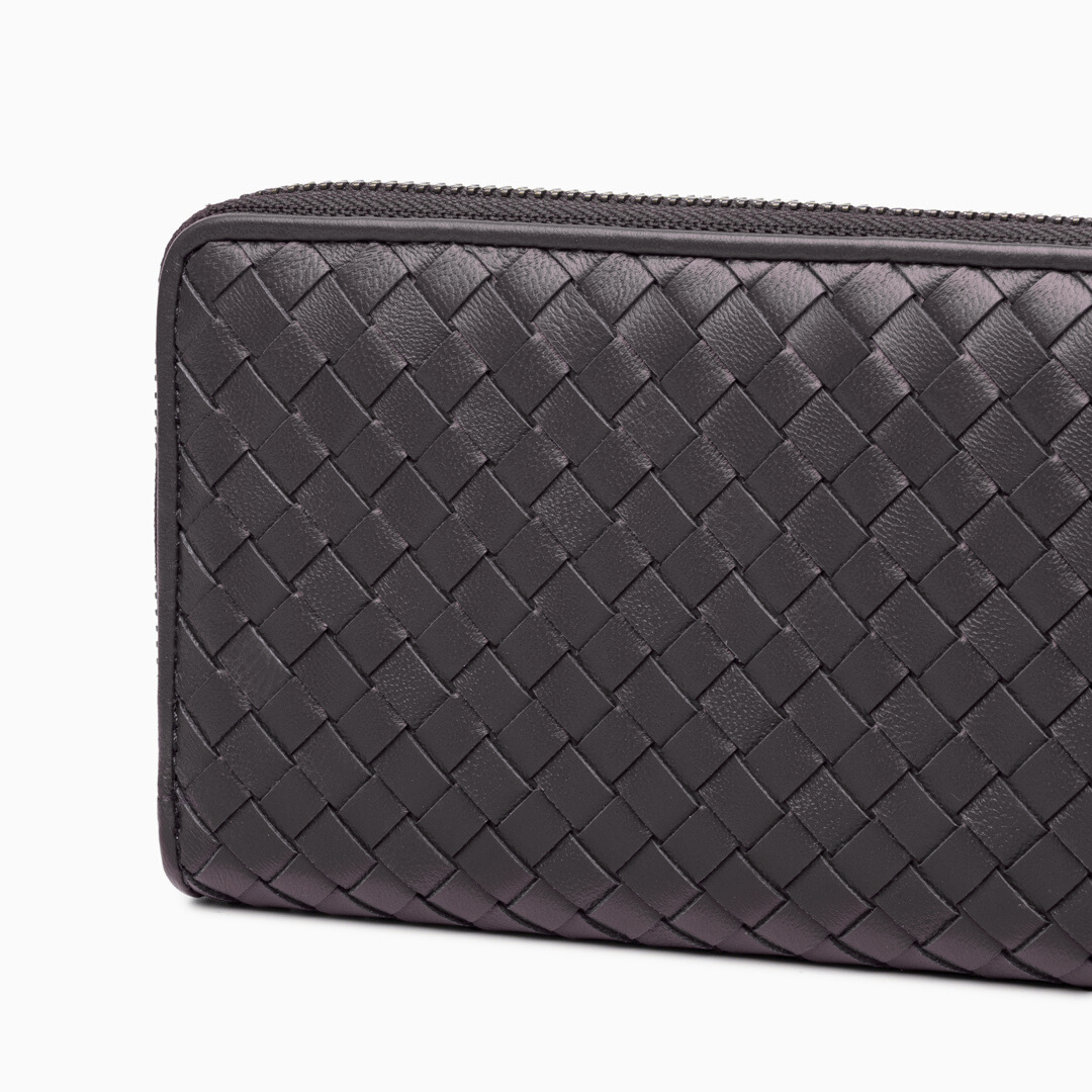 Charcoal Weave Wallet – FIORENE
