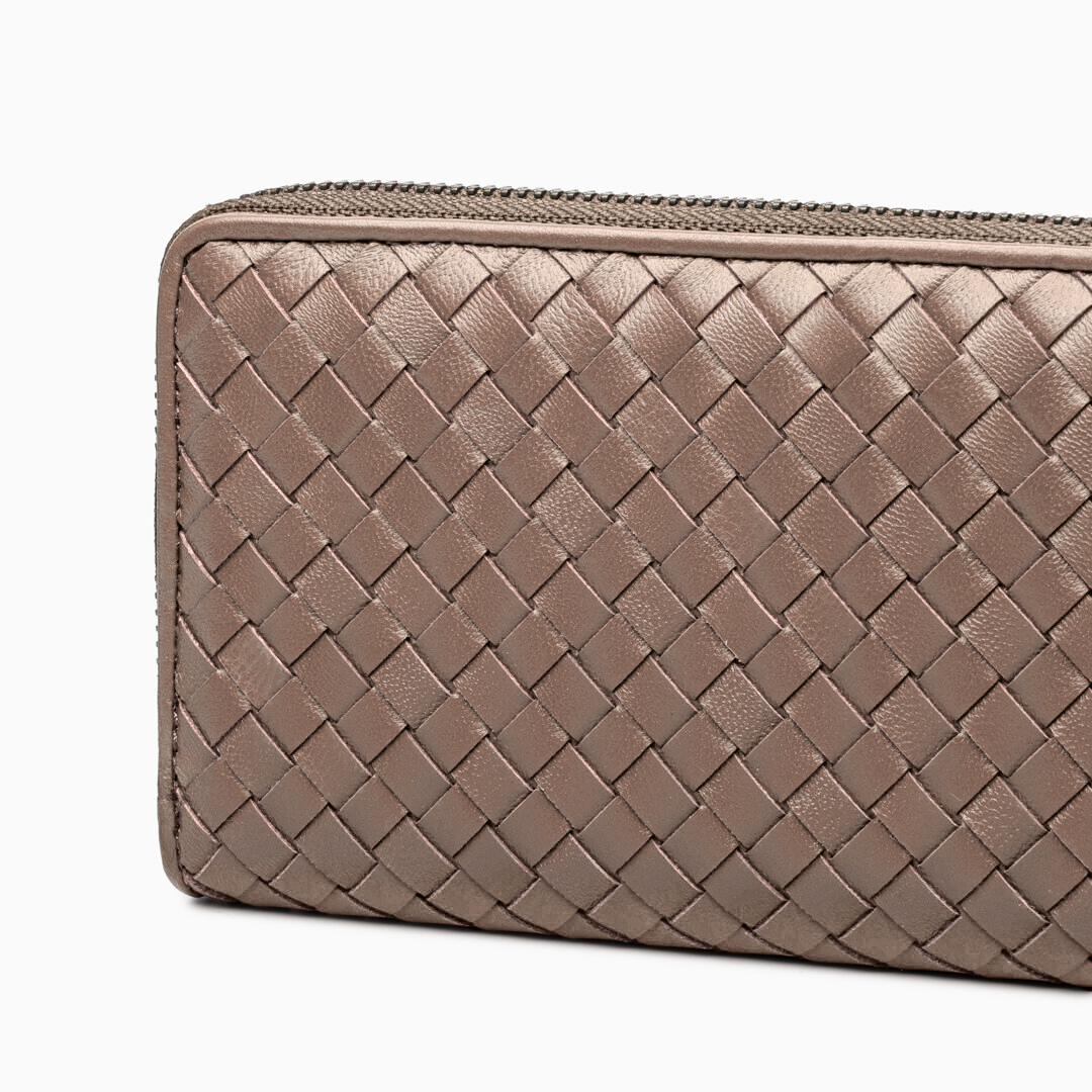 Charcoal Weave Wallet – FIORENE