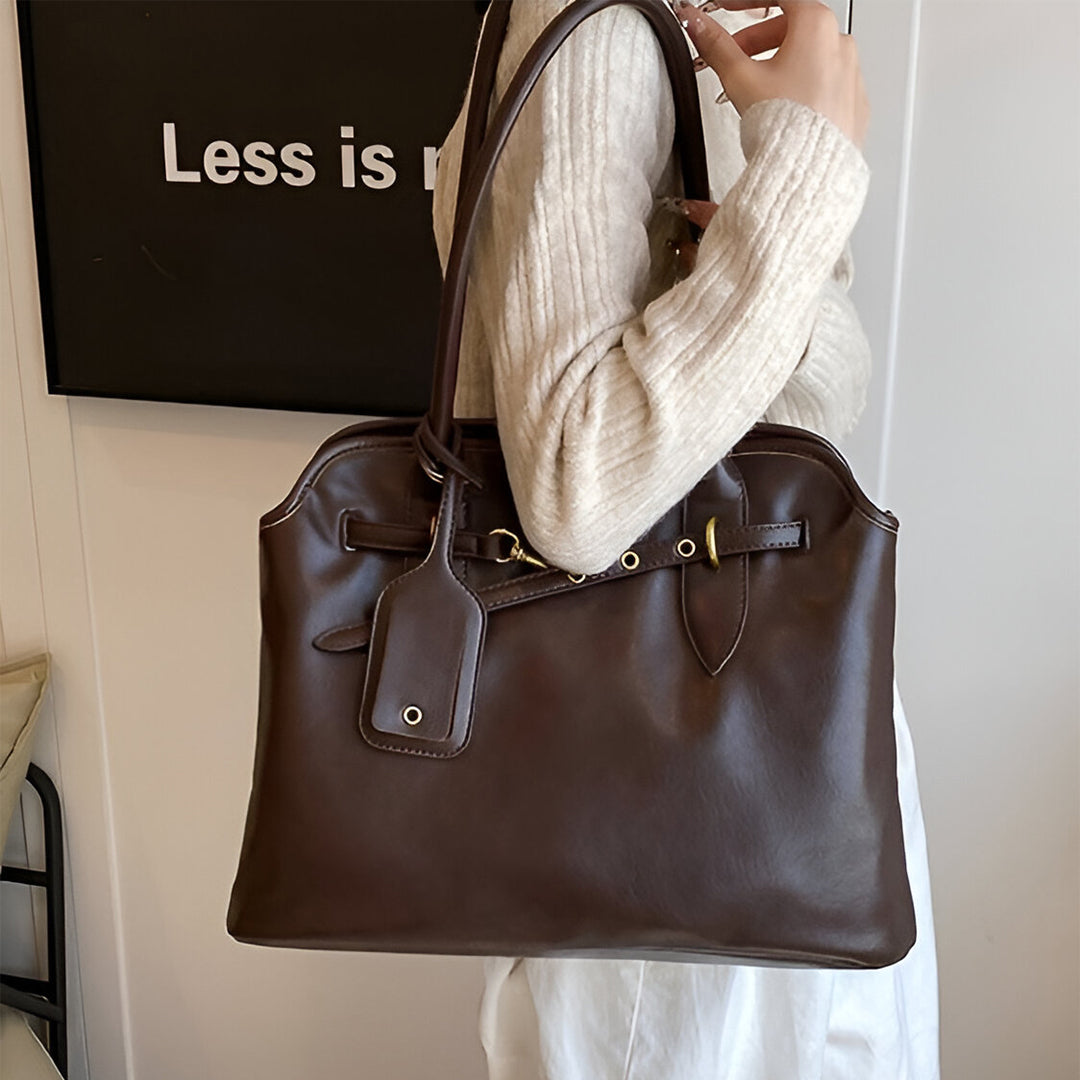 Timeless Leather Executive Handbag - FIORENE