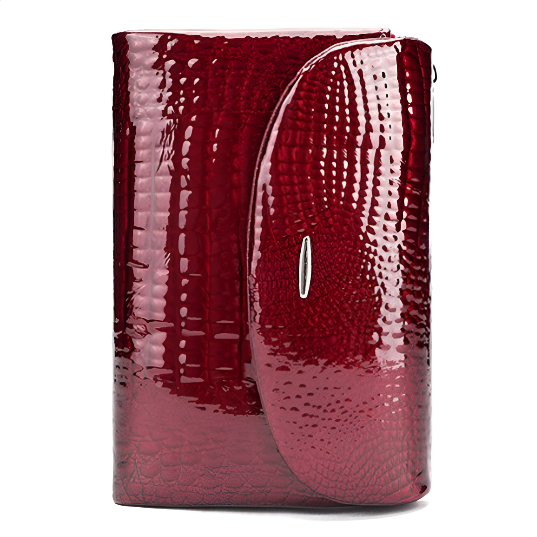Crimson Croco Wallet – FIORENE
