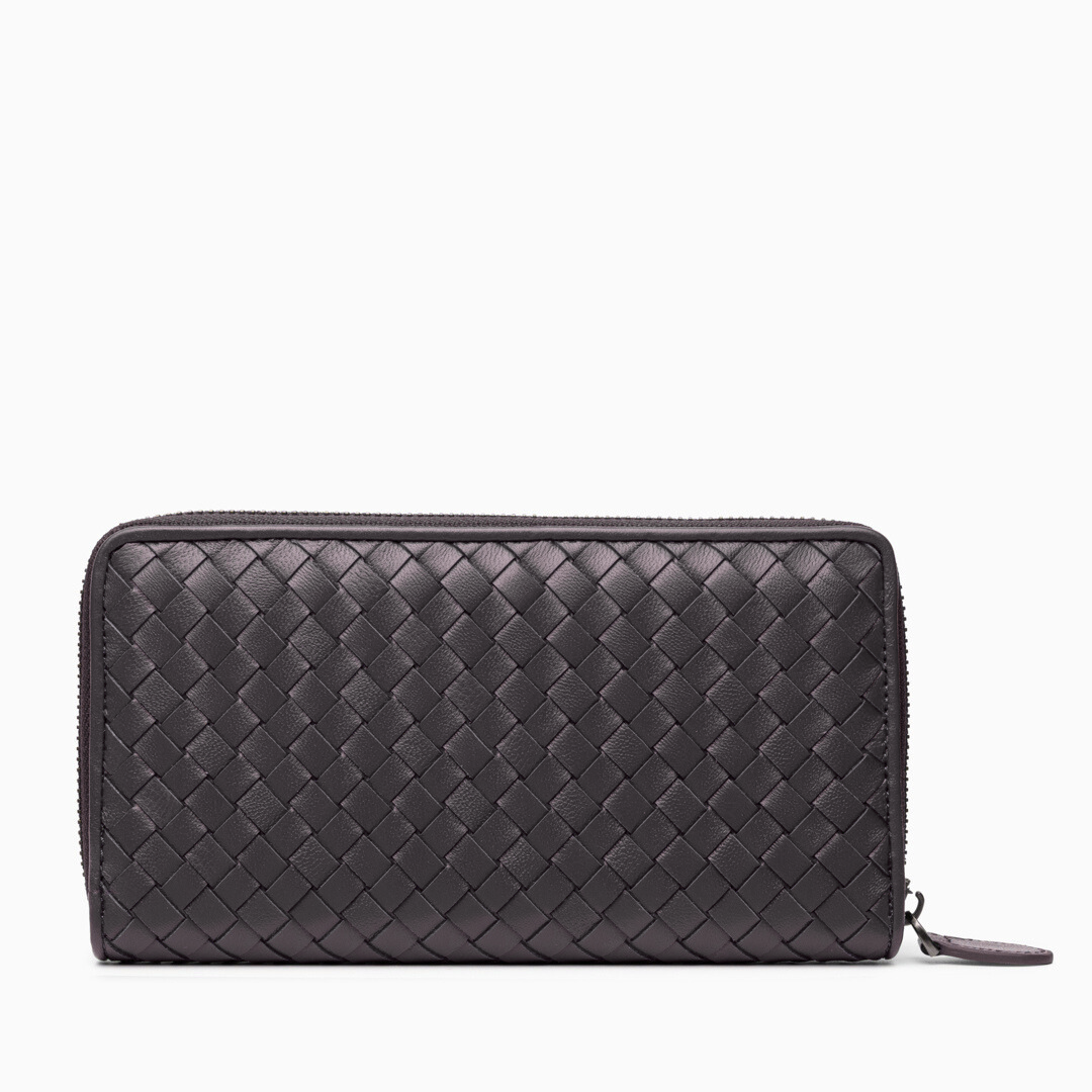 Charcoal Weave Wallet – FIORENE