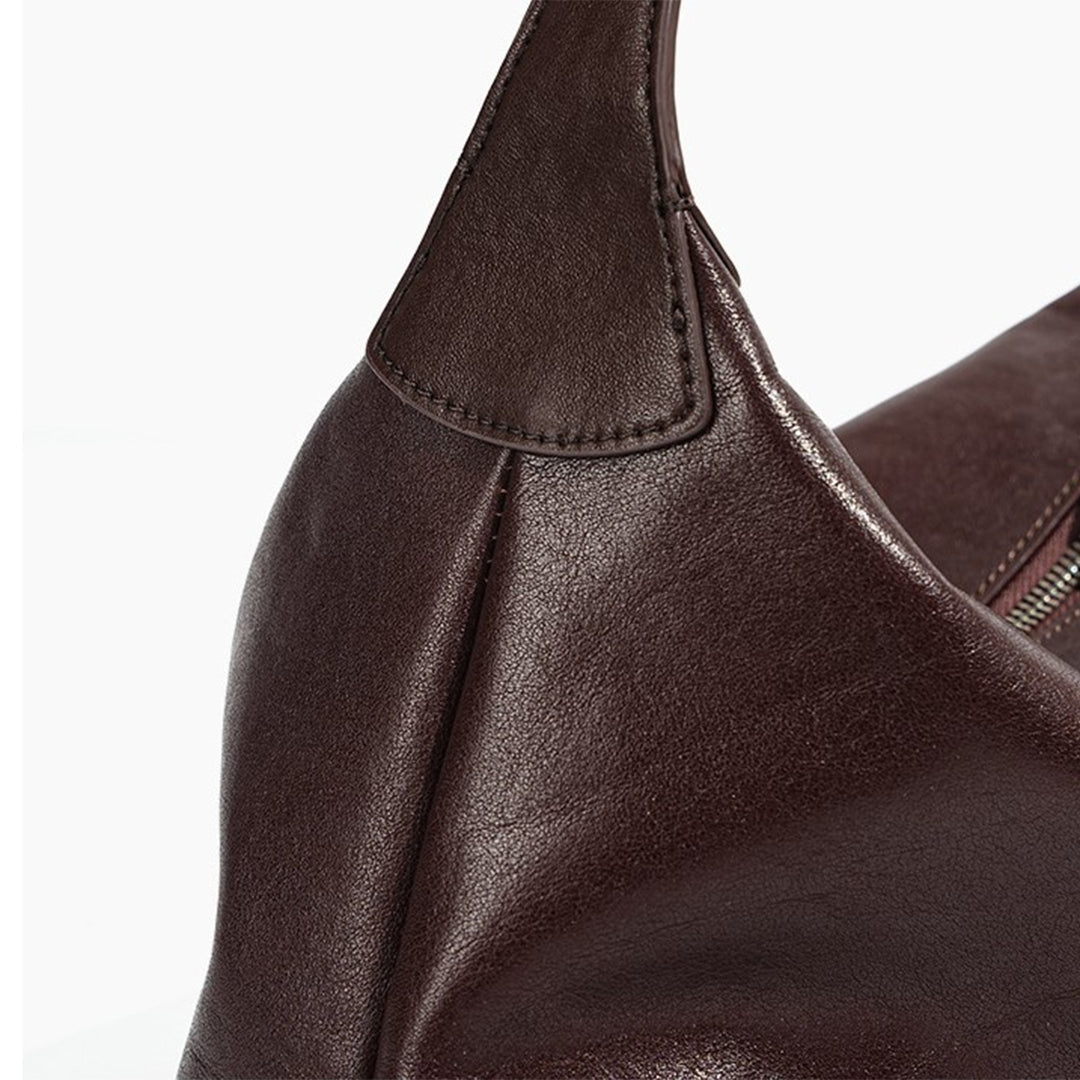 Merlot Crescent Shoulder Bag – FIORENE