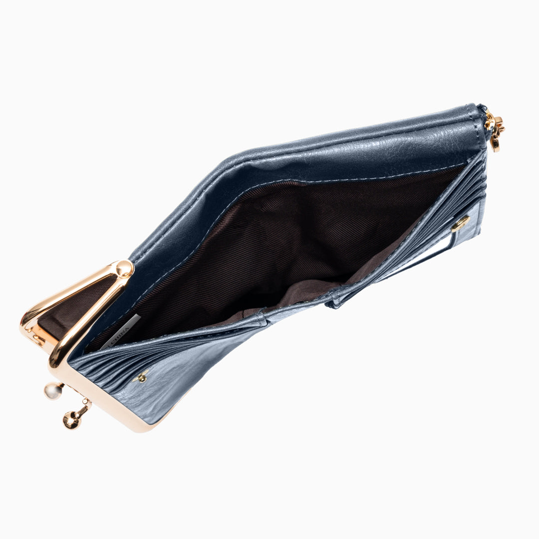 Velvet Noir Kisslock Wallet – FIORENE