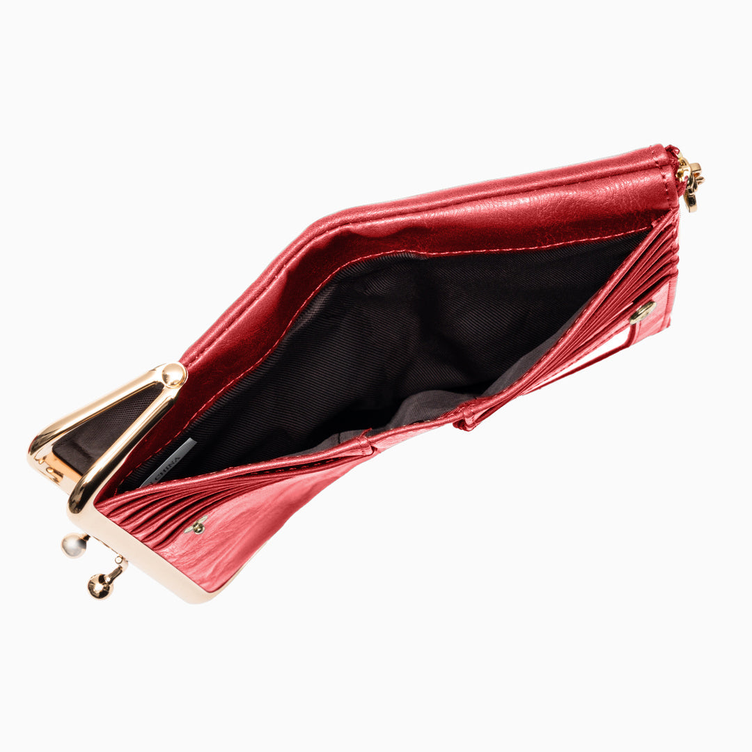 Velvet Noir Kisslock Wallet – FIORENE