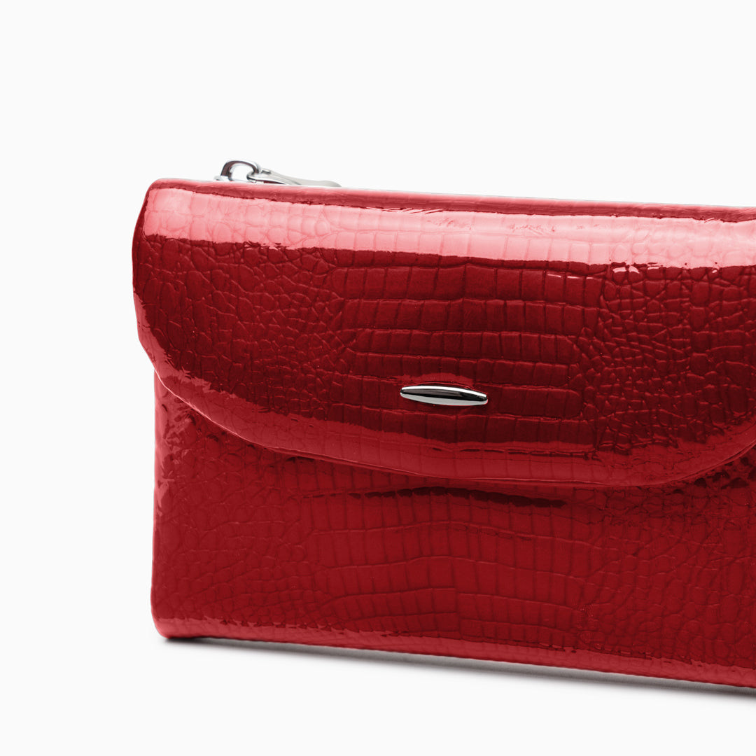 Crimson Croco Wallet – FIORENE