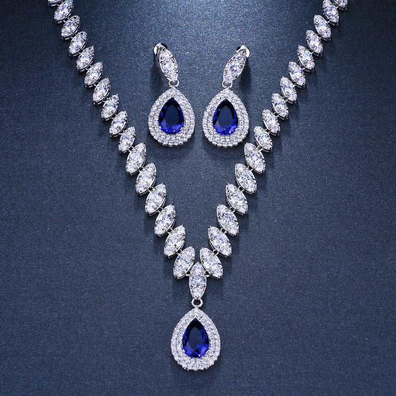 Midnight Sapphire Necklace Set – FIORENE