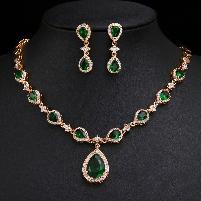 Emerald Enchantment Teardrop Set – FIORENE