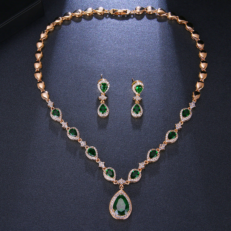 Emerald Enchantment Teardrop Set – FIORENE