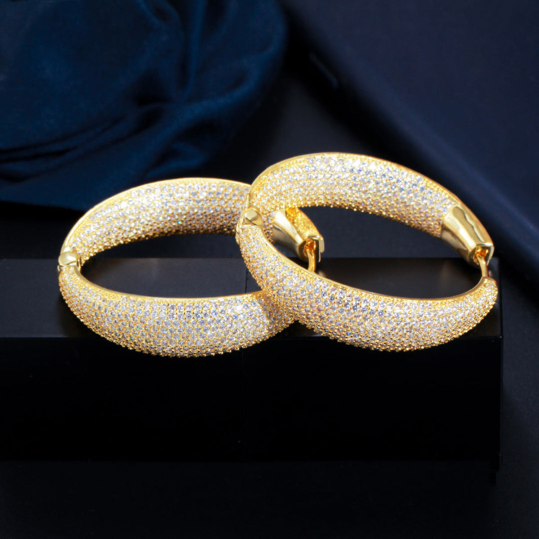 Aurora Pavé Earrings – FIORENE