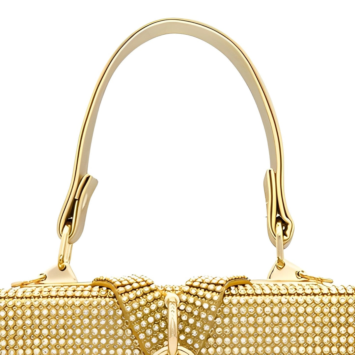 Golden Lock Radiance Clutch – FIORENE