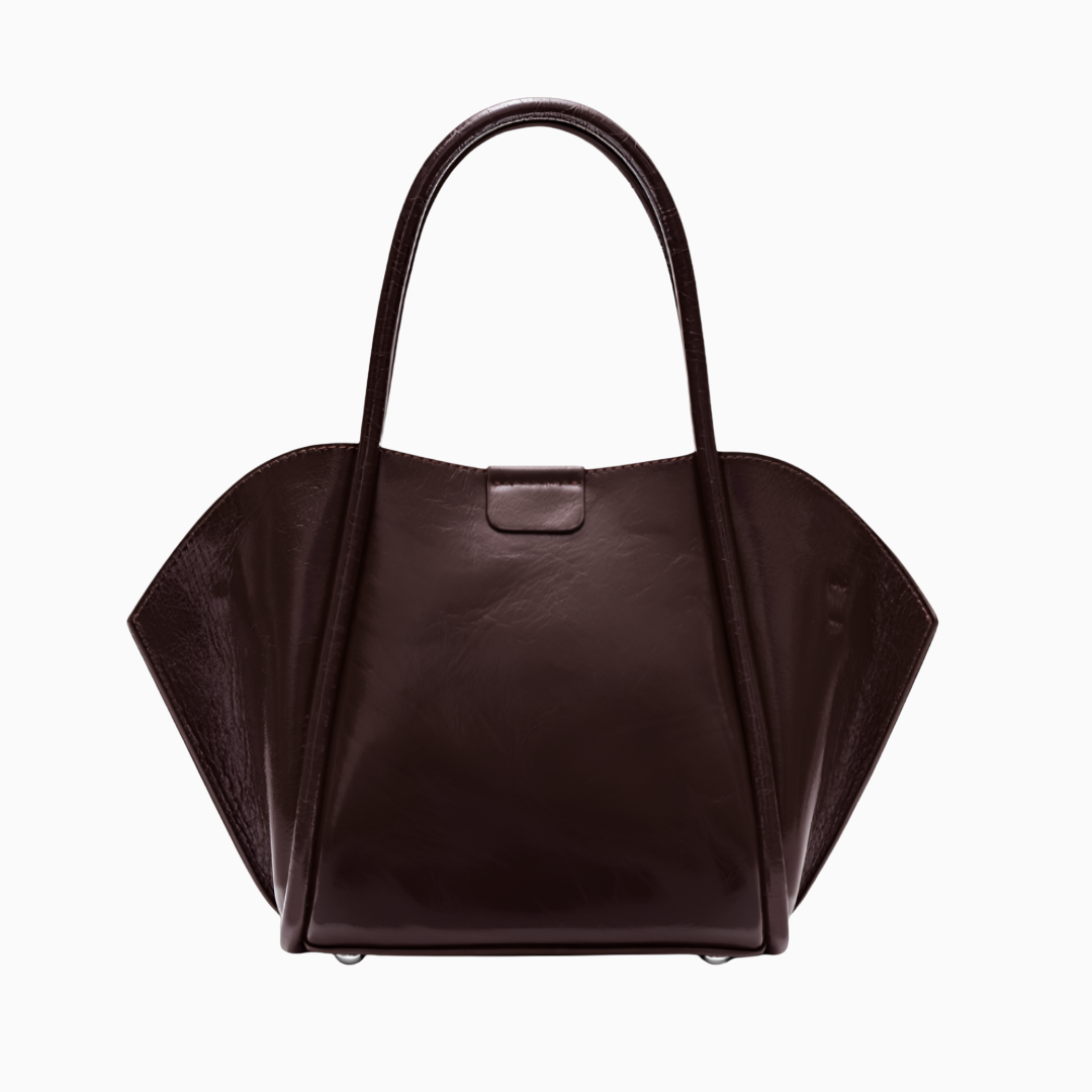 Crimson Angle Gloss Shoulder Bag – FIORENE