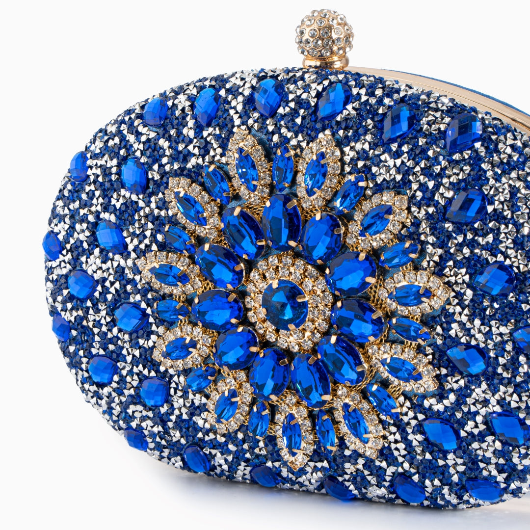 Celeste Midnight Oval Clutch – FIORENE