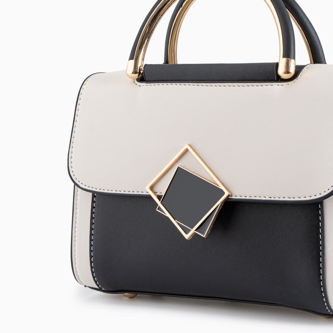 Geometric Elegance Shoulder Bag - FIORENE
