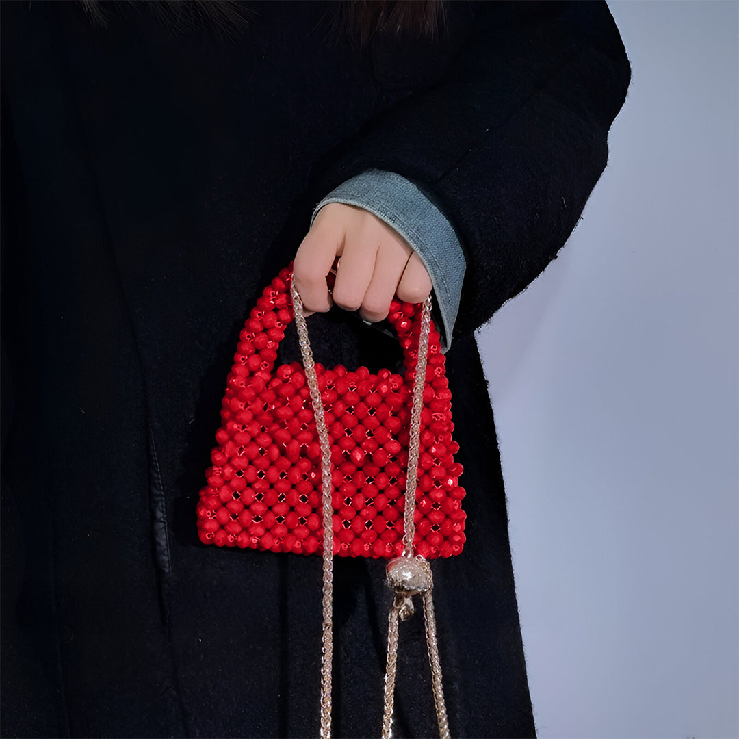 Crimson Crystal Handbag – FIORENE