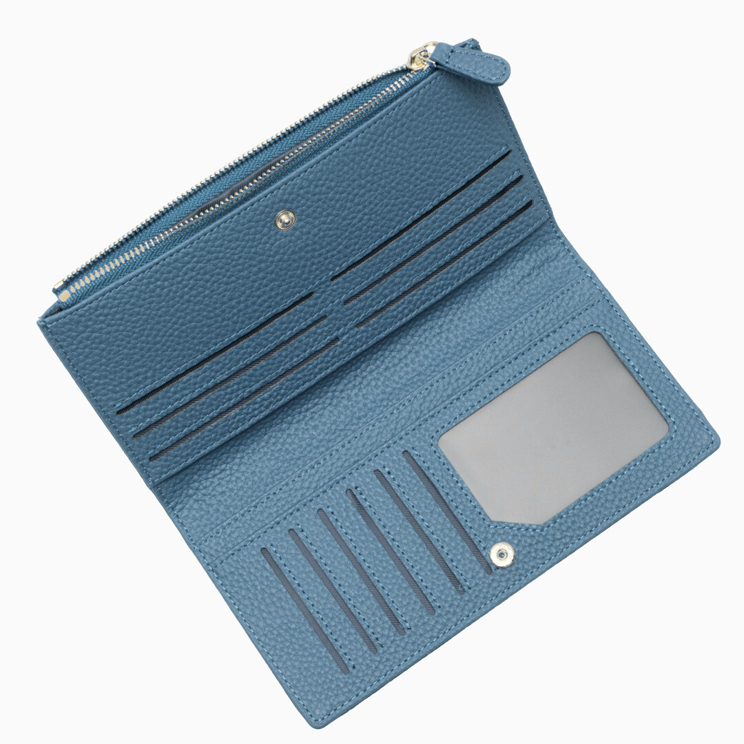 Black Pebble Slim Wallet – FIORENE