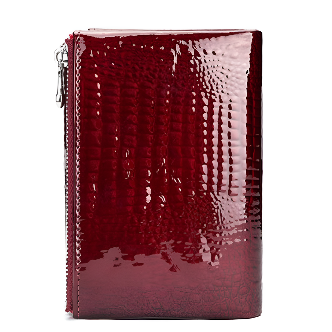 Crimson Croco Wallet – FIORENE