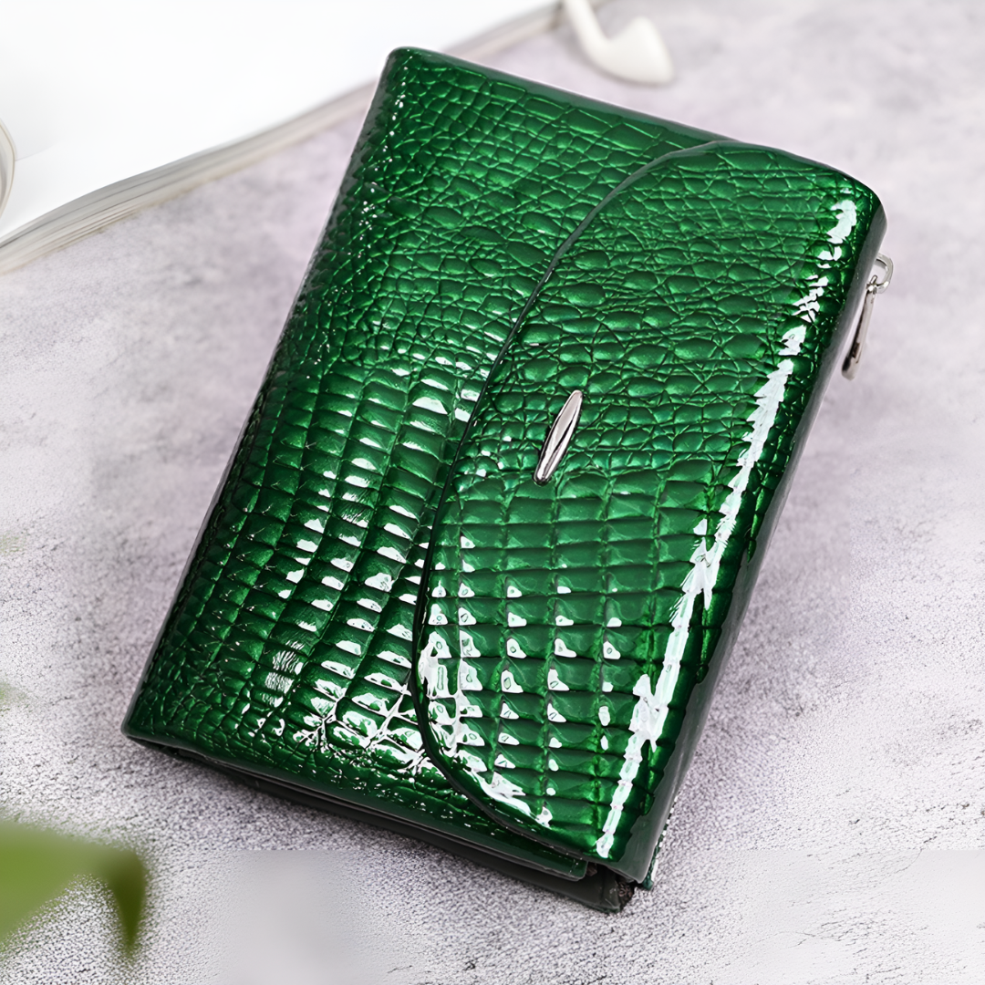 Crimson Croco Wallet – FIORENE