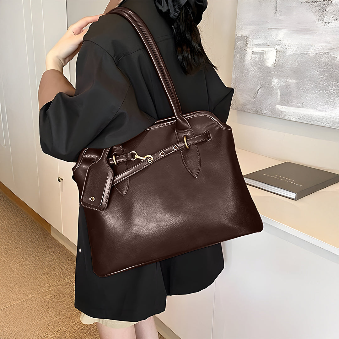Timeless Leather Executive Handbag - FIORENE