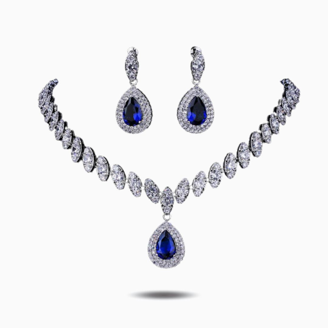 Midnight Sapphire Necklace Set – FIORENE