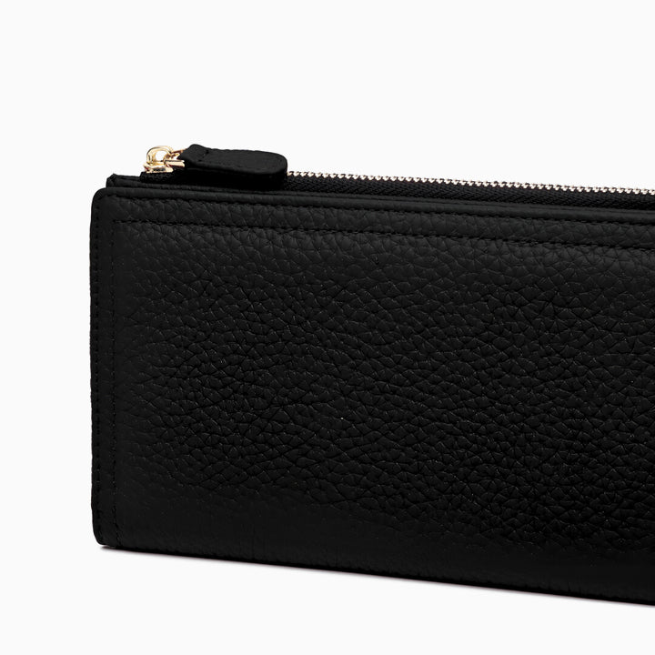 Black Pebble Slim Wallet – FIORENE