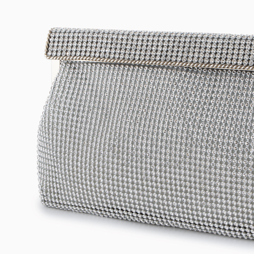 Celeste Golden Crystal Clutch – FIORENE