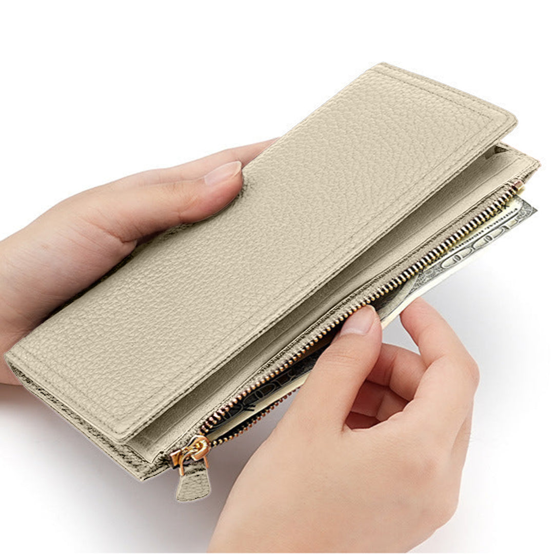 Black Pebble Slim Wallet – FIORENE