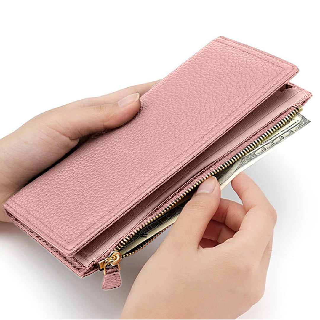 Black Pebble Slim Wallet – FIORENE