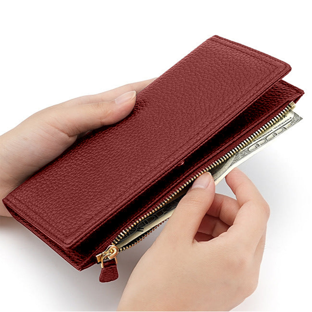 Black Pebble Slim Wallet – FIORENE